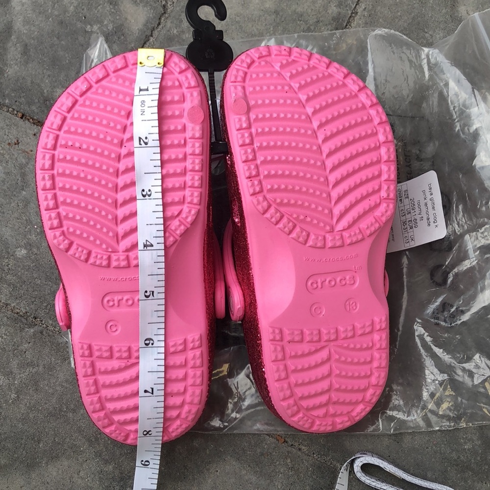 Crocs Kids Baya Glitter Clogs Pink-New - Picture 11 of 11